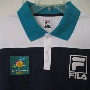 Fila Blue and White Polo Shirt
